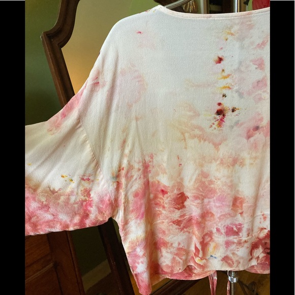 Hand Dyed Watercolor Design Top NWOT - Picture 7 of 8